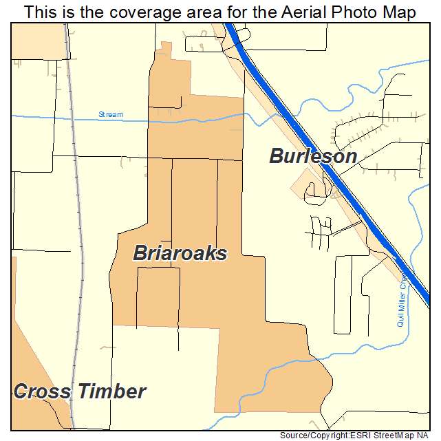 Briaroaks, TX location map 