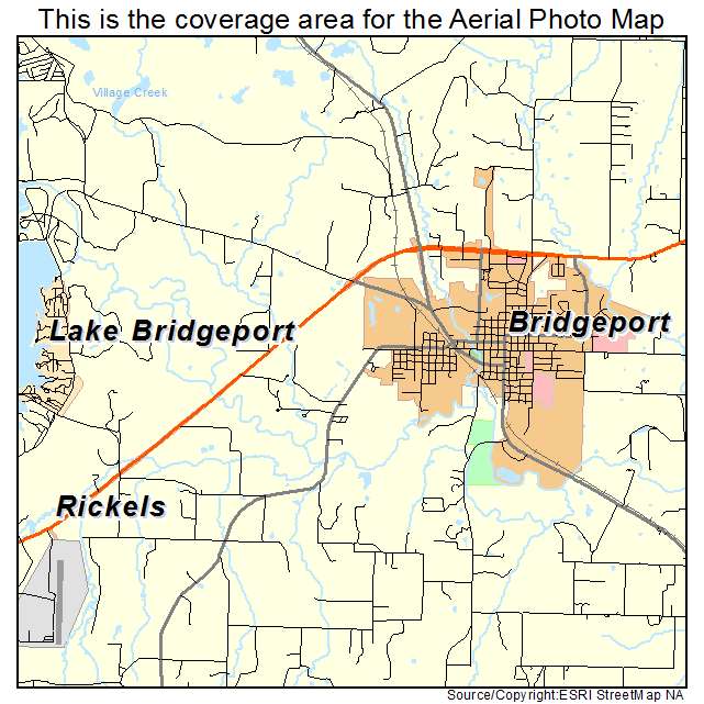 Bridgeport, TX location map 