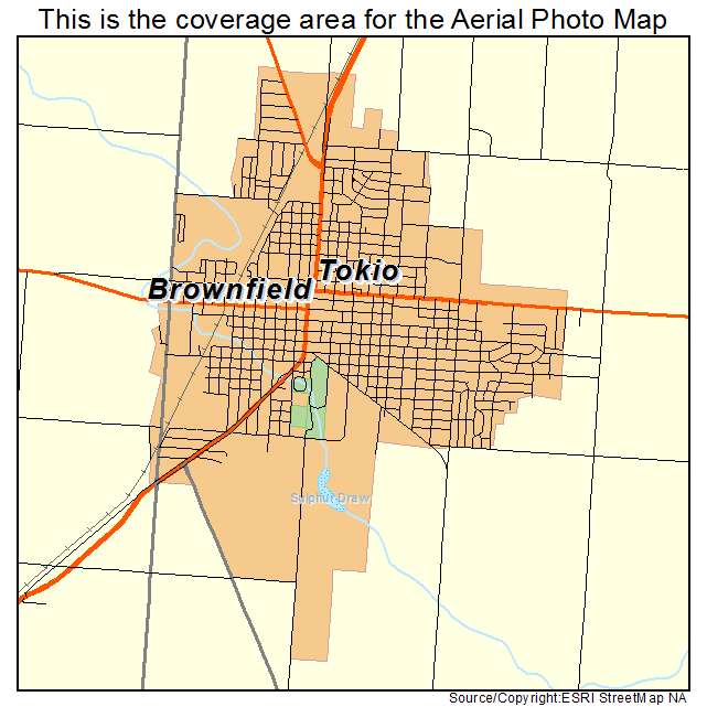 Brownfield, TX location map 