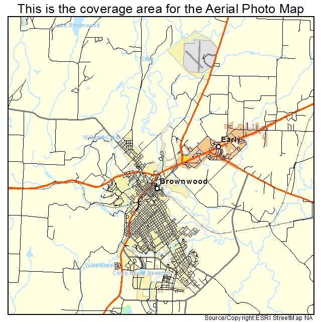 Brownwood, TX location map 