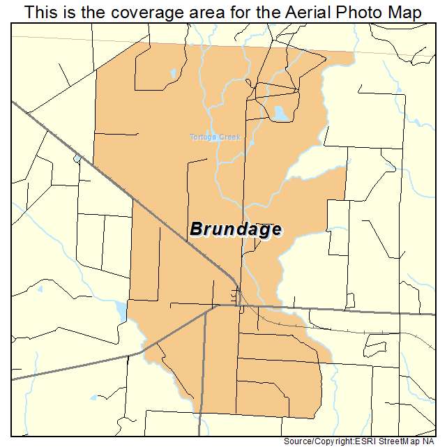 Brundage, TX location map 