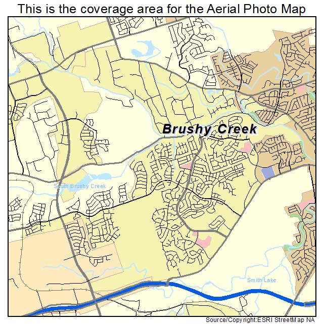 Brushy Creek, TX location map 