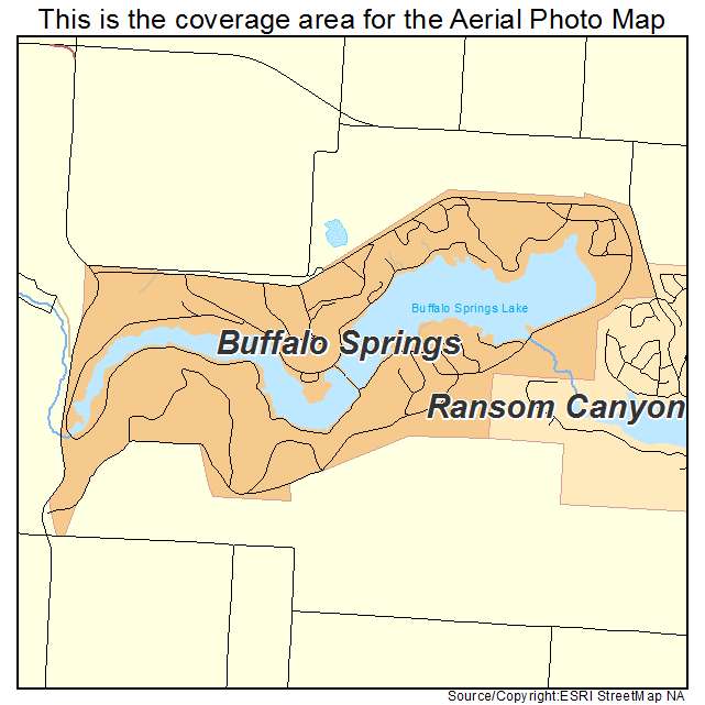 Buffalo Springs, TX location map 