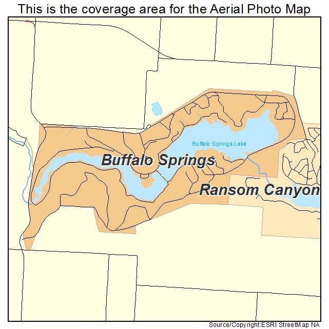 Buffalo Springs, TX location map 