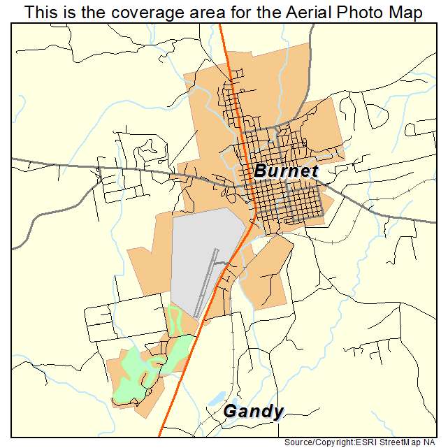 Burnet, TX location map 