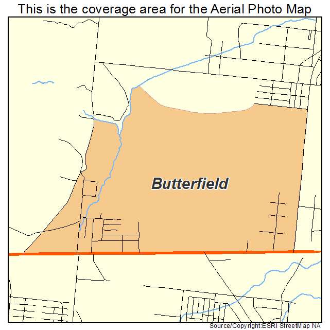 Butterfield, TX location map 
