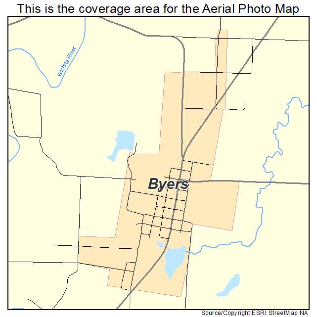 Byers, TX location map 