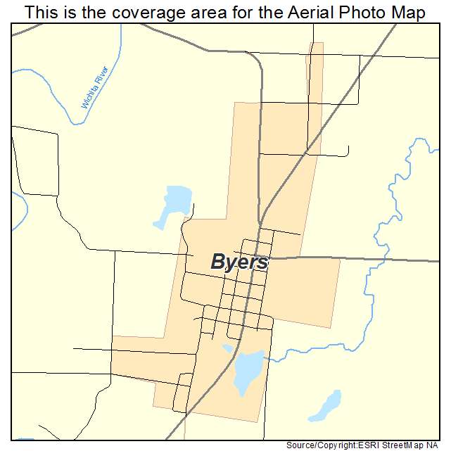 Byers, TX location map 
