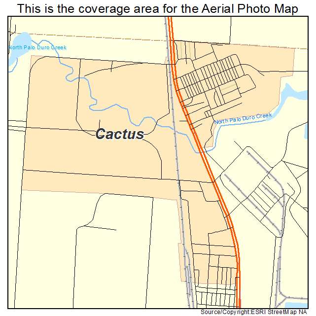 Cactus, TX location map 