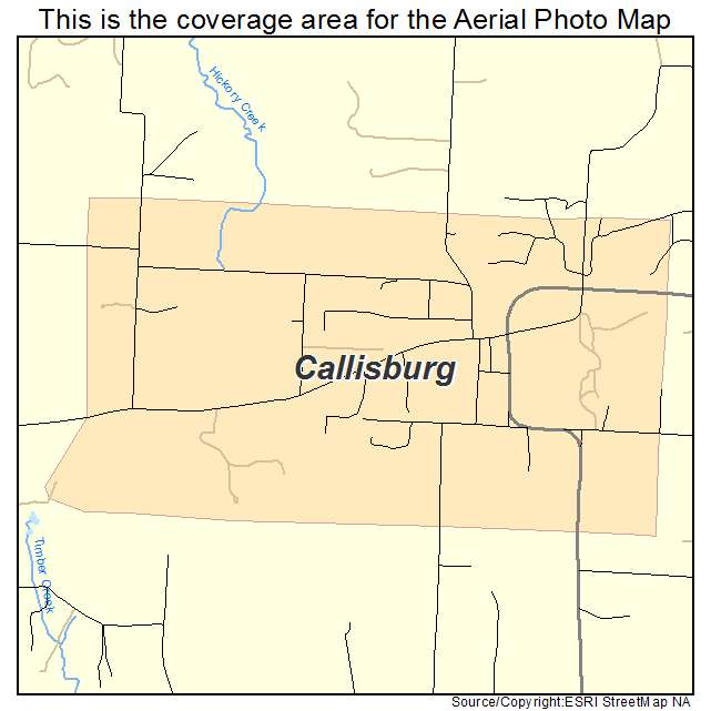 Callisburg, TX location map 