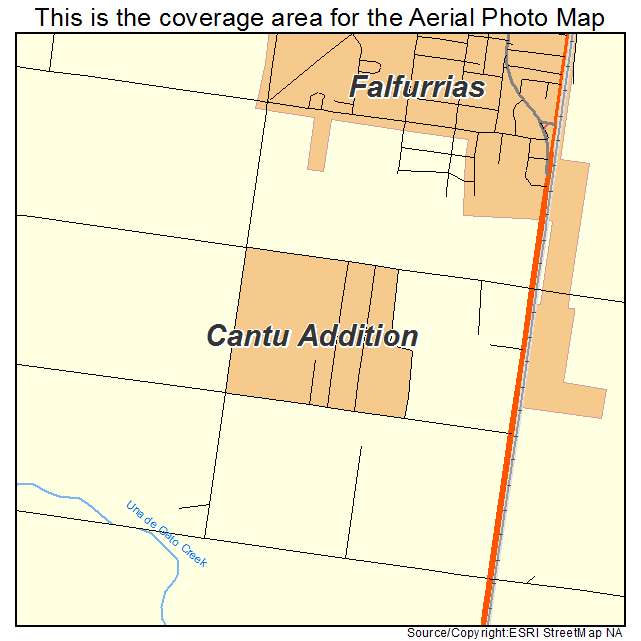 Cantu Addition, TX location map 