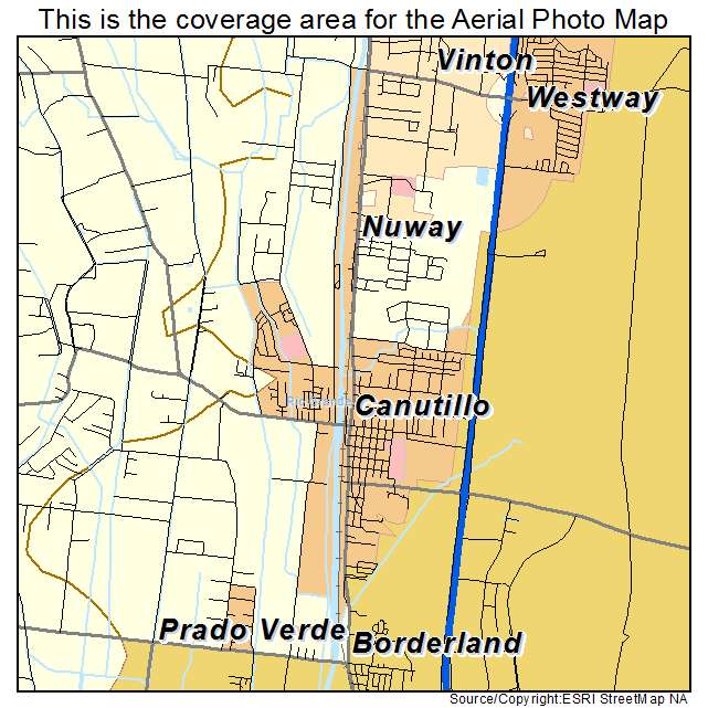 Canutillo, TX location map 