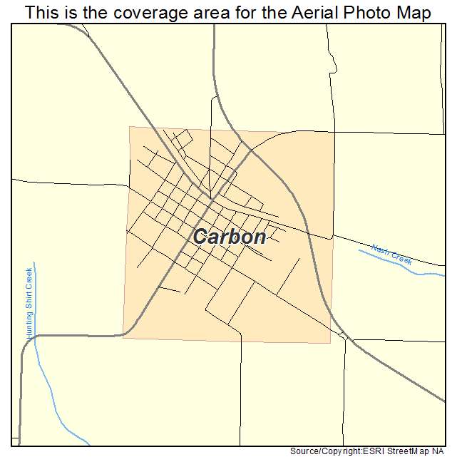 Carbon, TX location map 