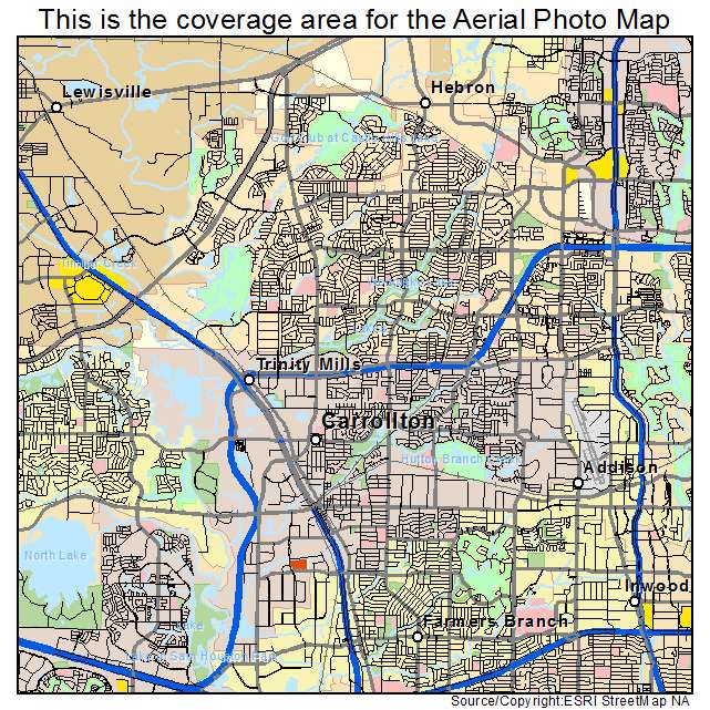 Carrollton, TX location map 