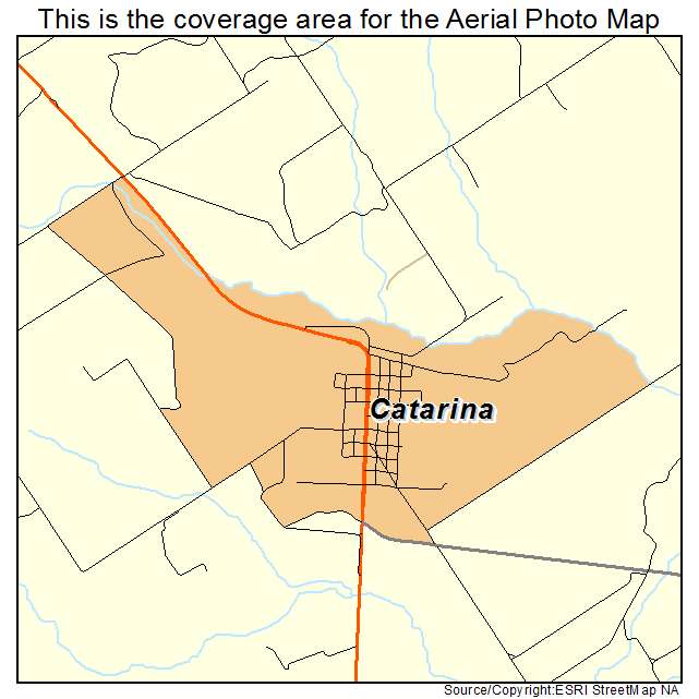 Catarina, TX location map 