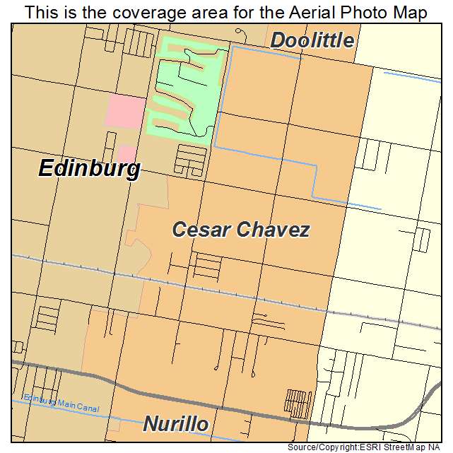Cesar Chavez, TX location map 
