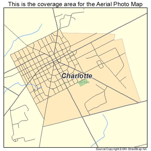 Charlotte, TX location map 
