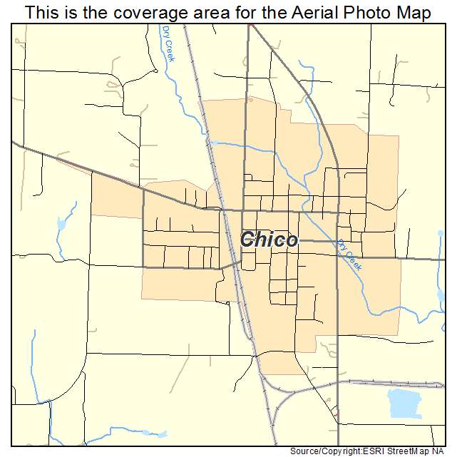 Chico, TX location map 