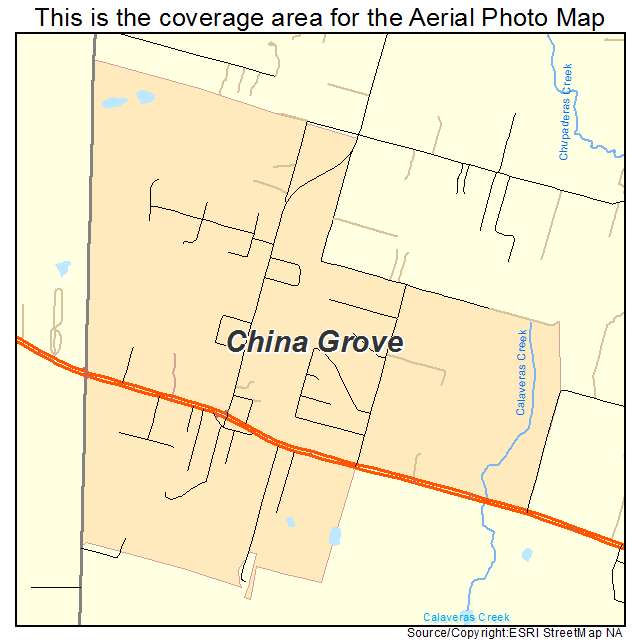 China Grove, TX location map 