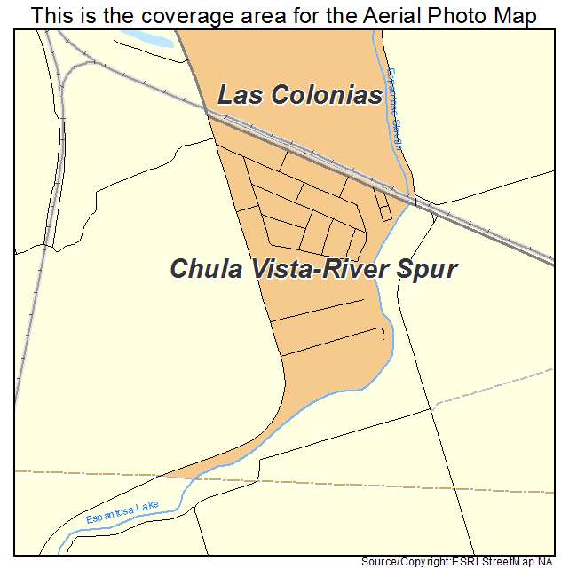Chula Vista River Spur, TX location map 