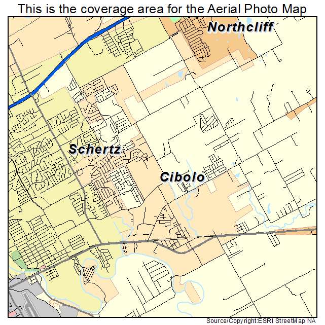 Cibolo, TX location map 