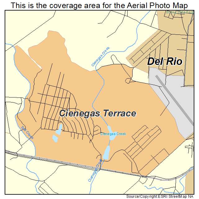 Cienegas Terrace, TX location map 