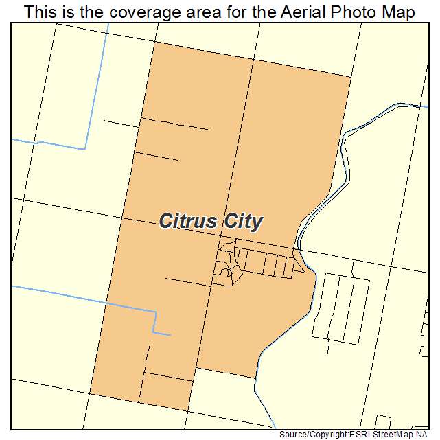 Citrus City, TX location map 