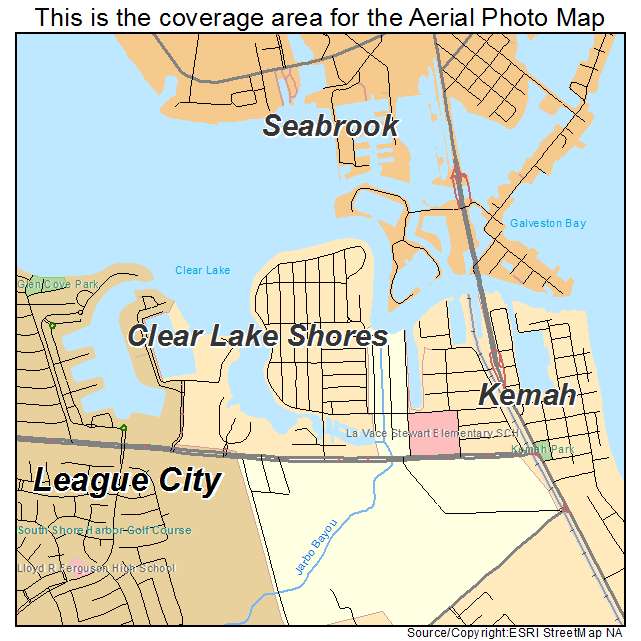 Clear Lake Shores, TX location map 
