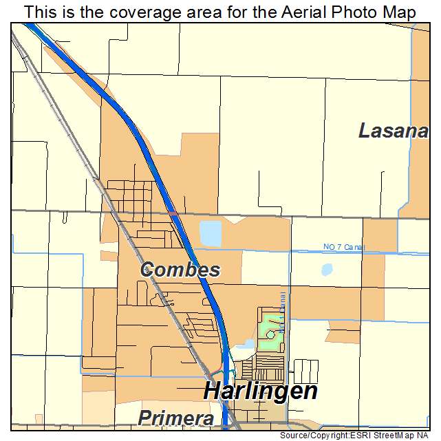 Combes, TX location map 