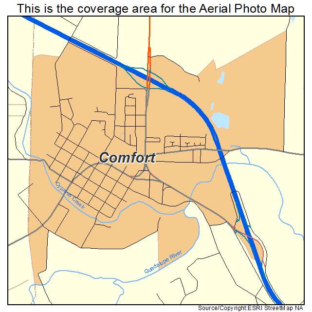 Comfort, TX location map 