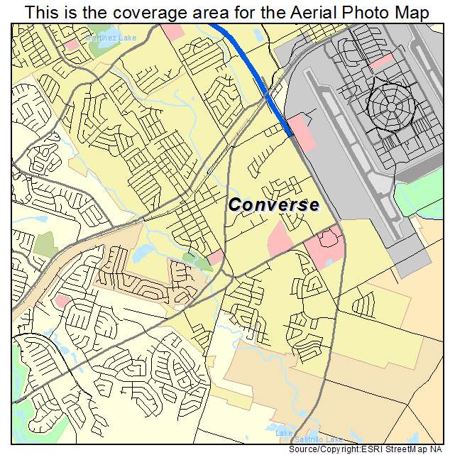 Converse, TX location map 