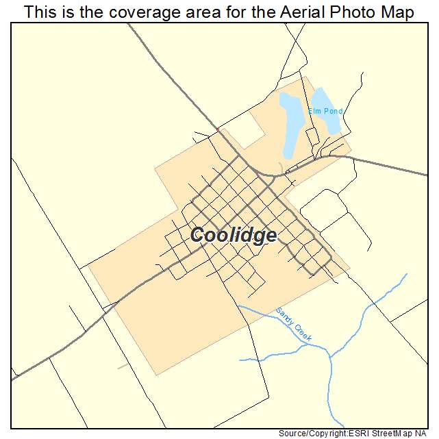 Coolidge, TX location map 