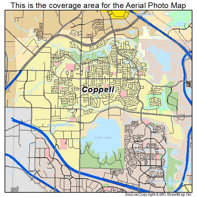 Coppell, TX location map 