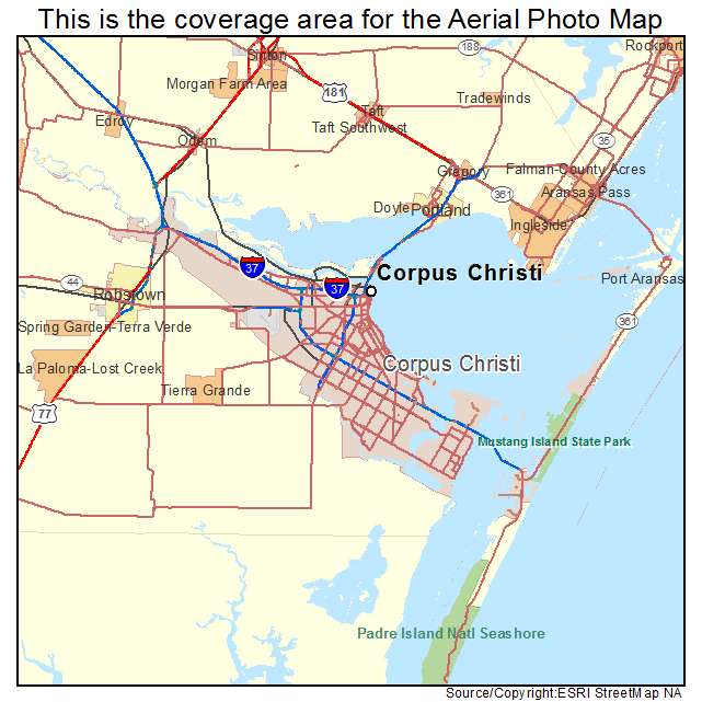 Corpus Christi, TX location map 