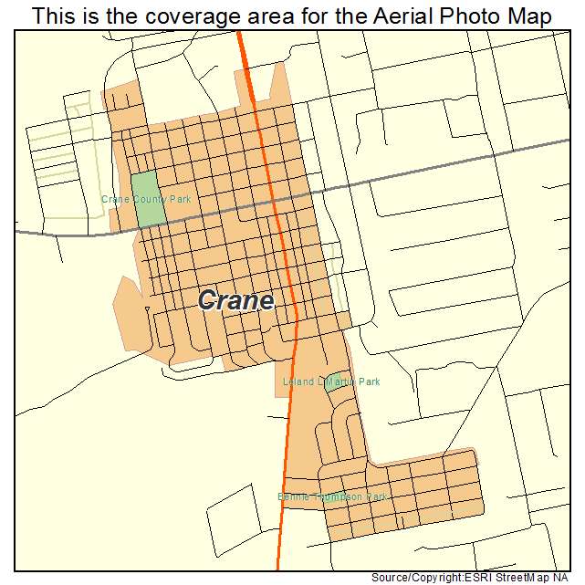 Crane, TX location map 