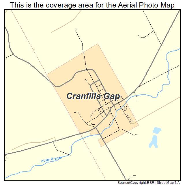 Cranfills Gap, TX location map 