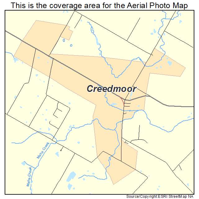 Creedmoor, TX location map 