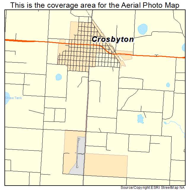 Crosbyton, TX location map 