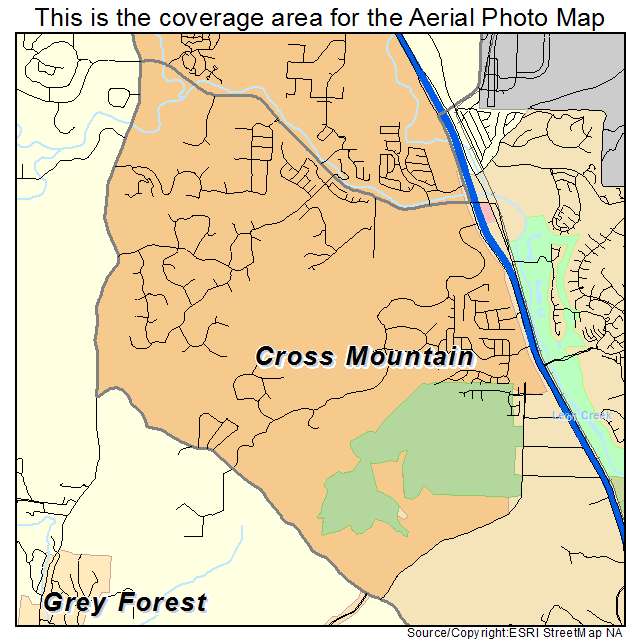 Cross Mountain, TX location map 