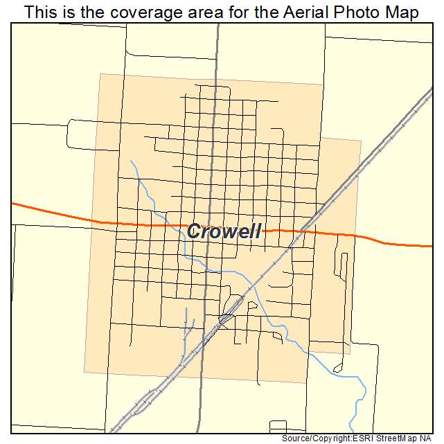 Crowell, TX location map 