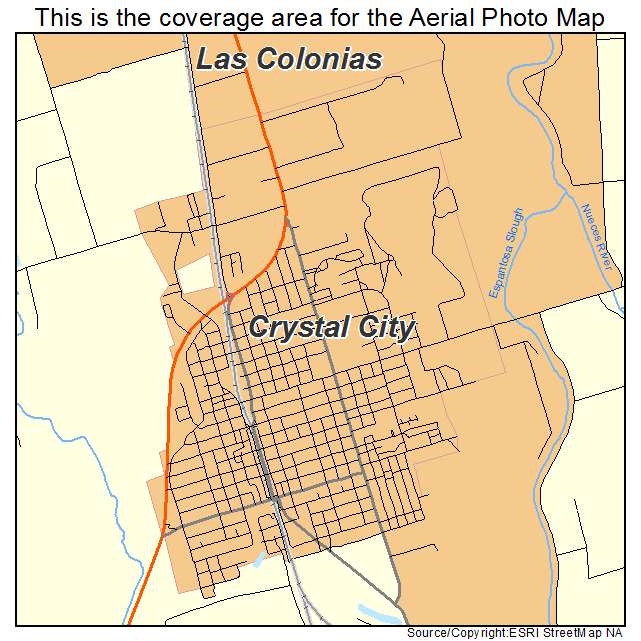Crystal City, TX location map 