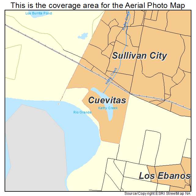 Cuevitas, TX location map 