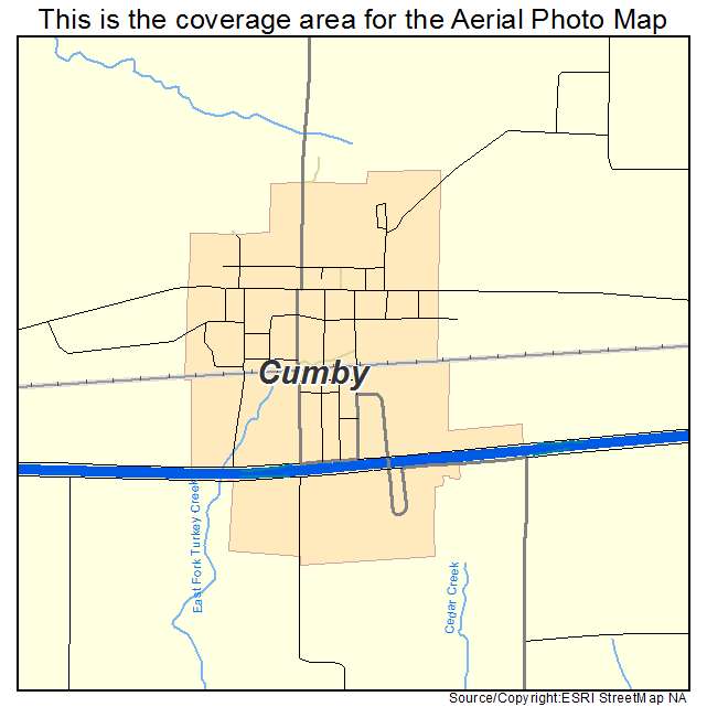 Cumby, TX location map 