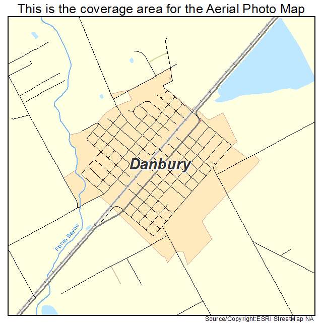 Danbury, TX location map 