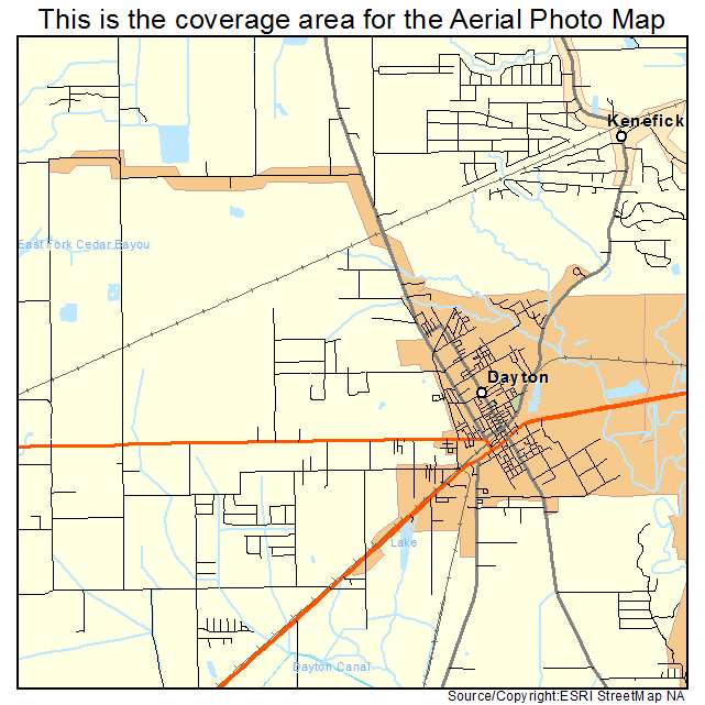 Dayton, TX location map 