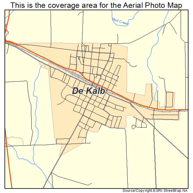 De Kalb, TX location map 