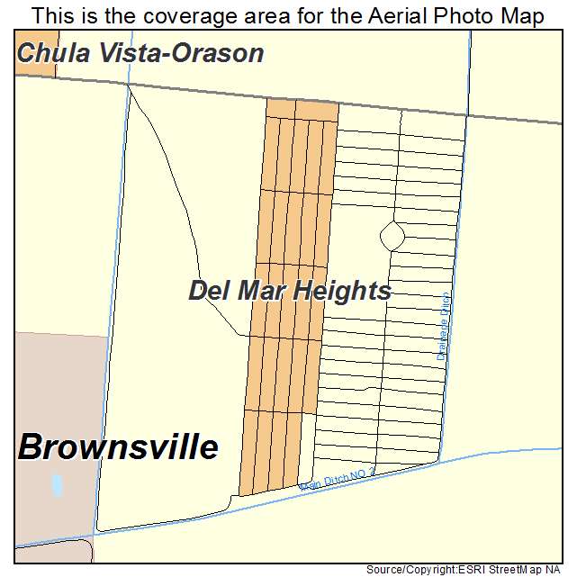 Del Mar Heights, TX location map 