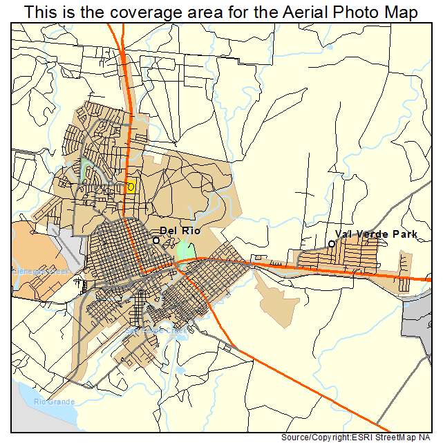 Del Rio, TX location map 