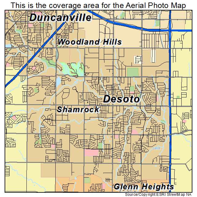 DeSoto, TX location map 