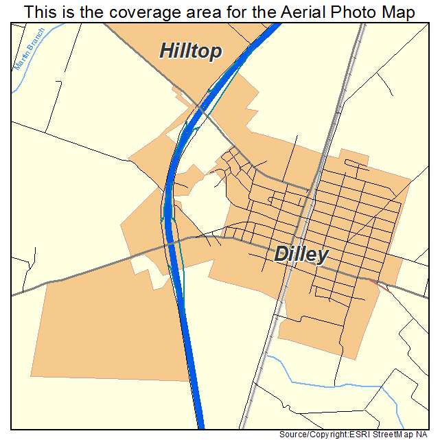 Dilley, TX location map 